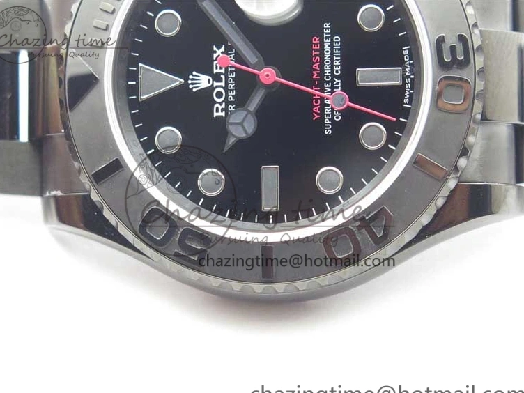 MiroTime 0901 EasyCare Yacht-Master 116622 DLC VRF Best Edition Black Dial on DLC Bracelet VR 2918